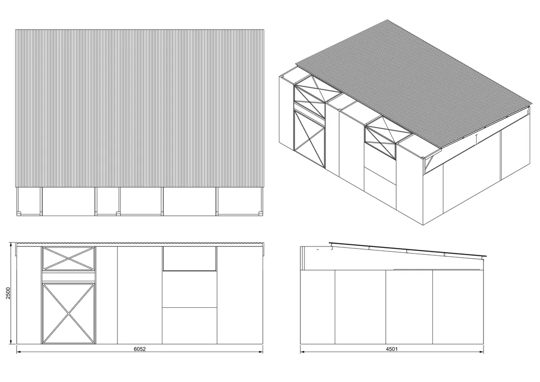 Wood storage concept for NGO project