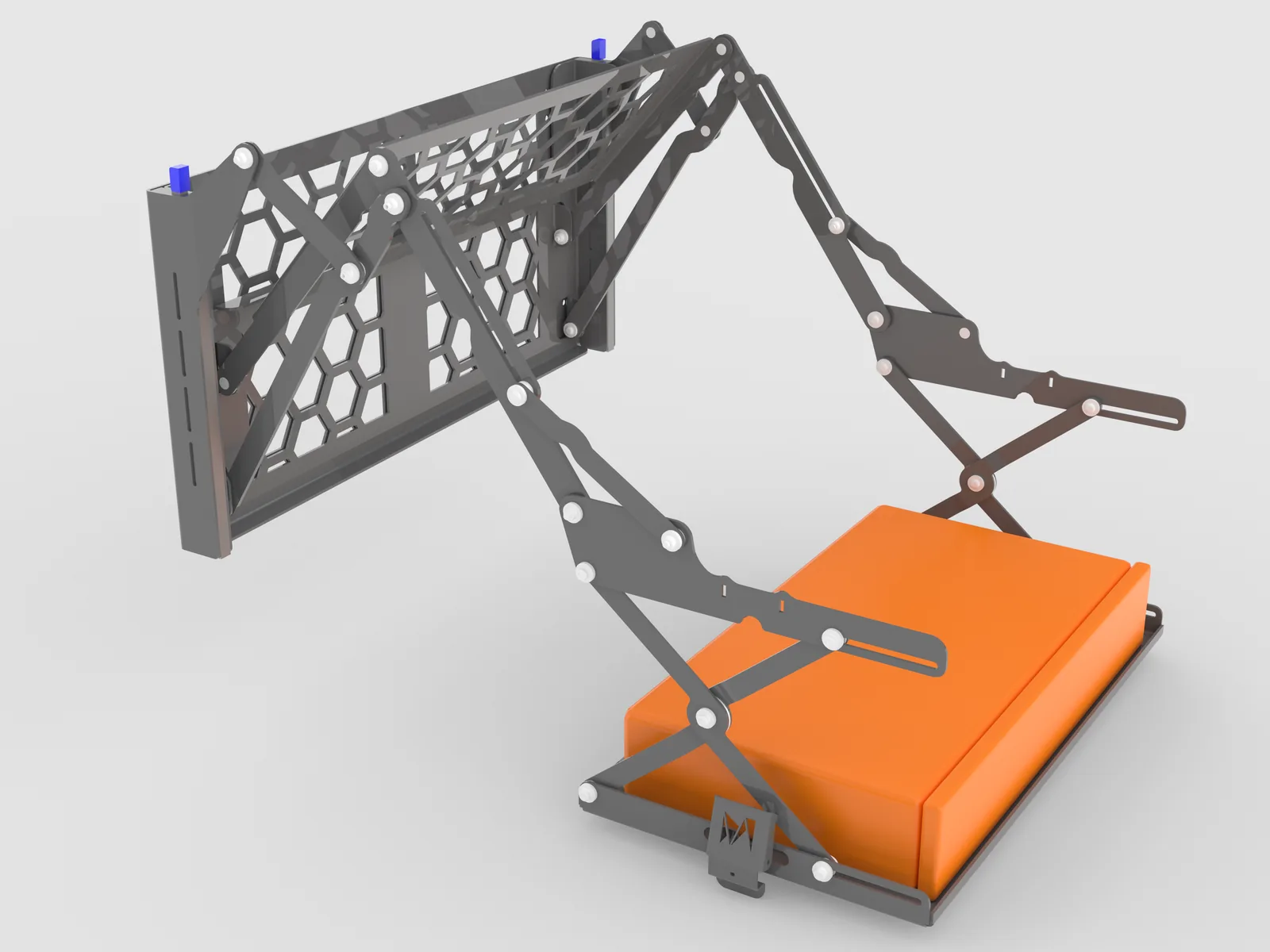 Mechanical assembly render for design and engineering review